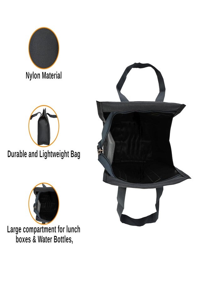 Dhariwal Thaili No.3 Tiffin Bag 13in x 9in x 6in TB-402 (Grey) - Small - Image 4